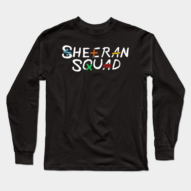 Ed Sheeran shape of you albums Squad 2 The Mathematics Tour 2023 Long Sleeve T-Shirt by TDH210